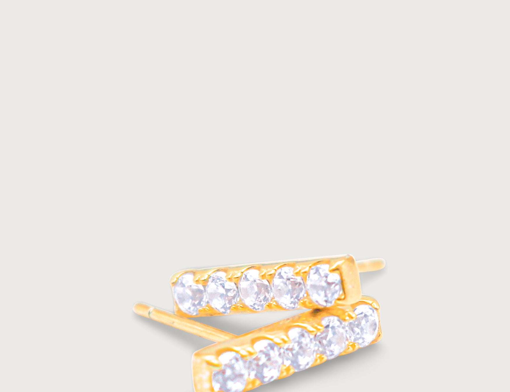 Anae Pave Stud Earring - Orzura