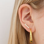 Anae Pave Stud Earrings - Orzura