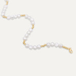 Gold Pearl Necklace 