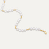 Gold Pearl Necklace 