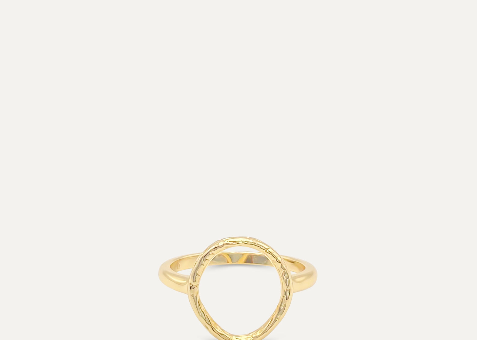 Open Circle Gold Ring