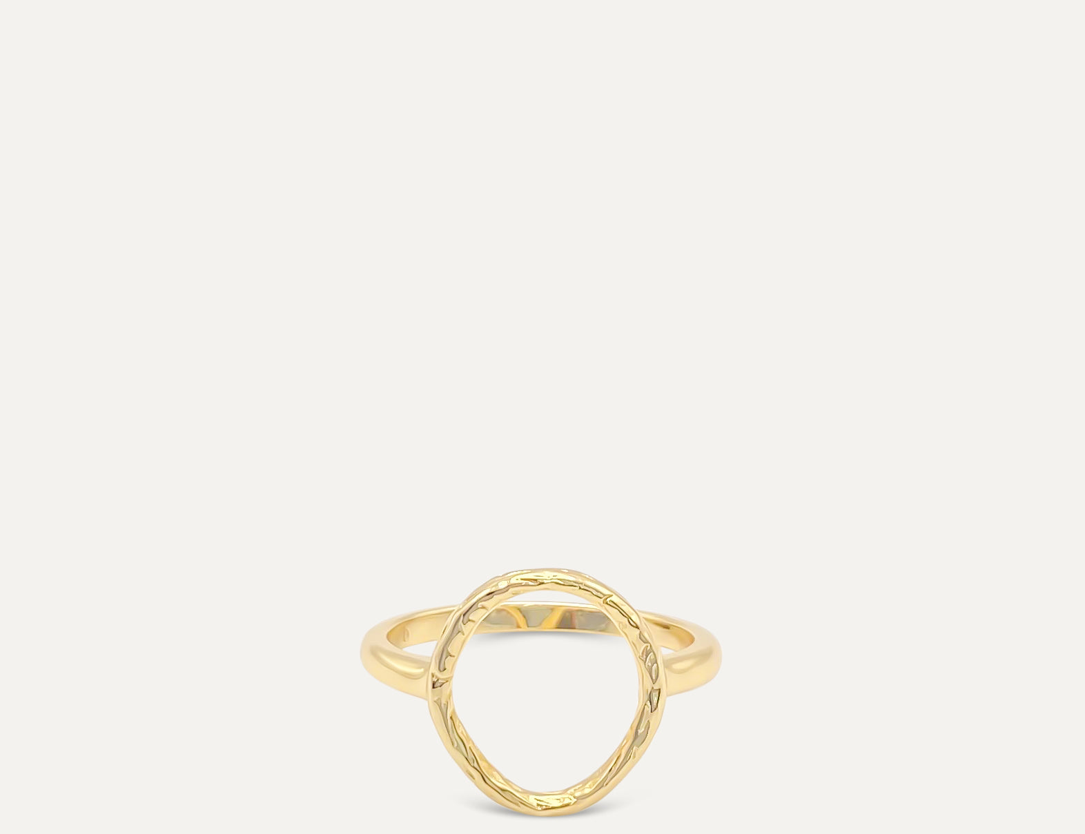 Open Circle Gold Ring