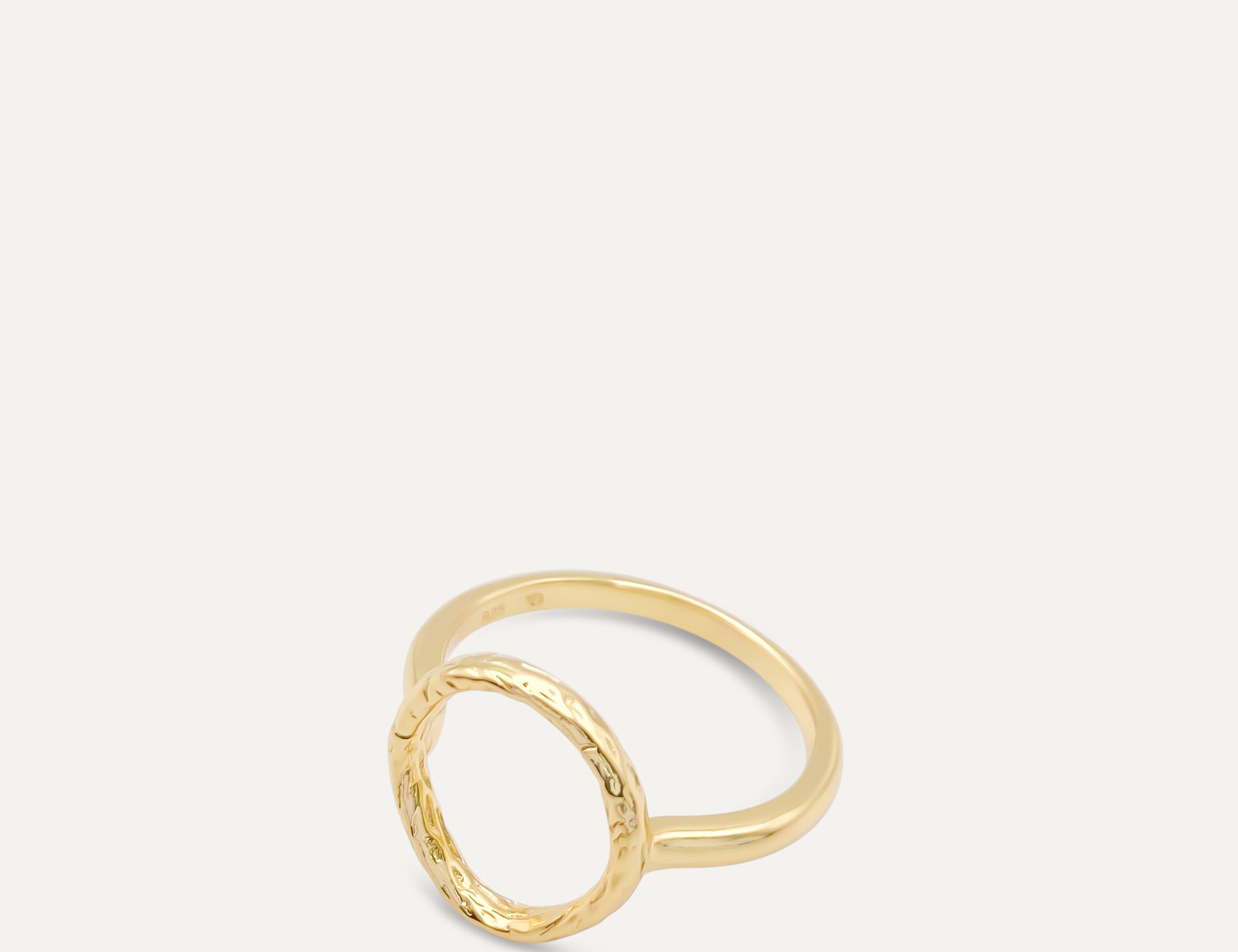 Open Circle Gold Ring