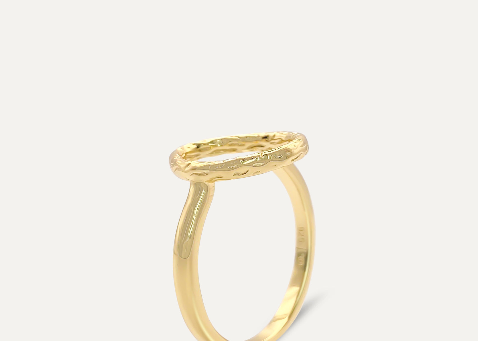 Open Circle Gold Ring